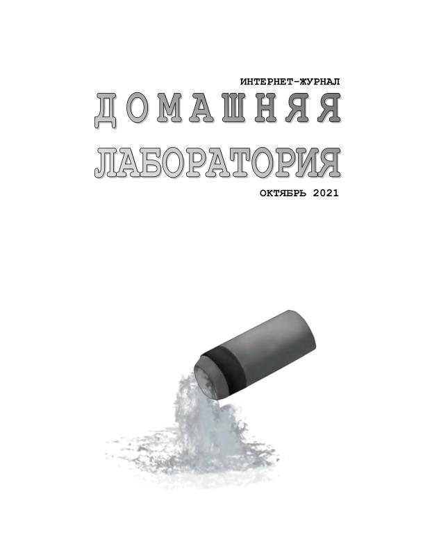 Обложка журнала Домашняя лаборатория 10, Октябрь 2021